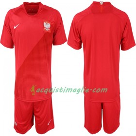 Divisa di Calcio Polonia Bambino Trasferta Mondiali 2018